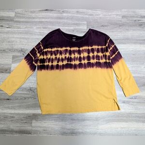 J.Jill Pure Jill Artist Palette Tie- Dyed Tee Size L Relaxed